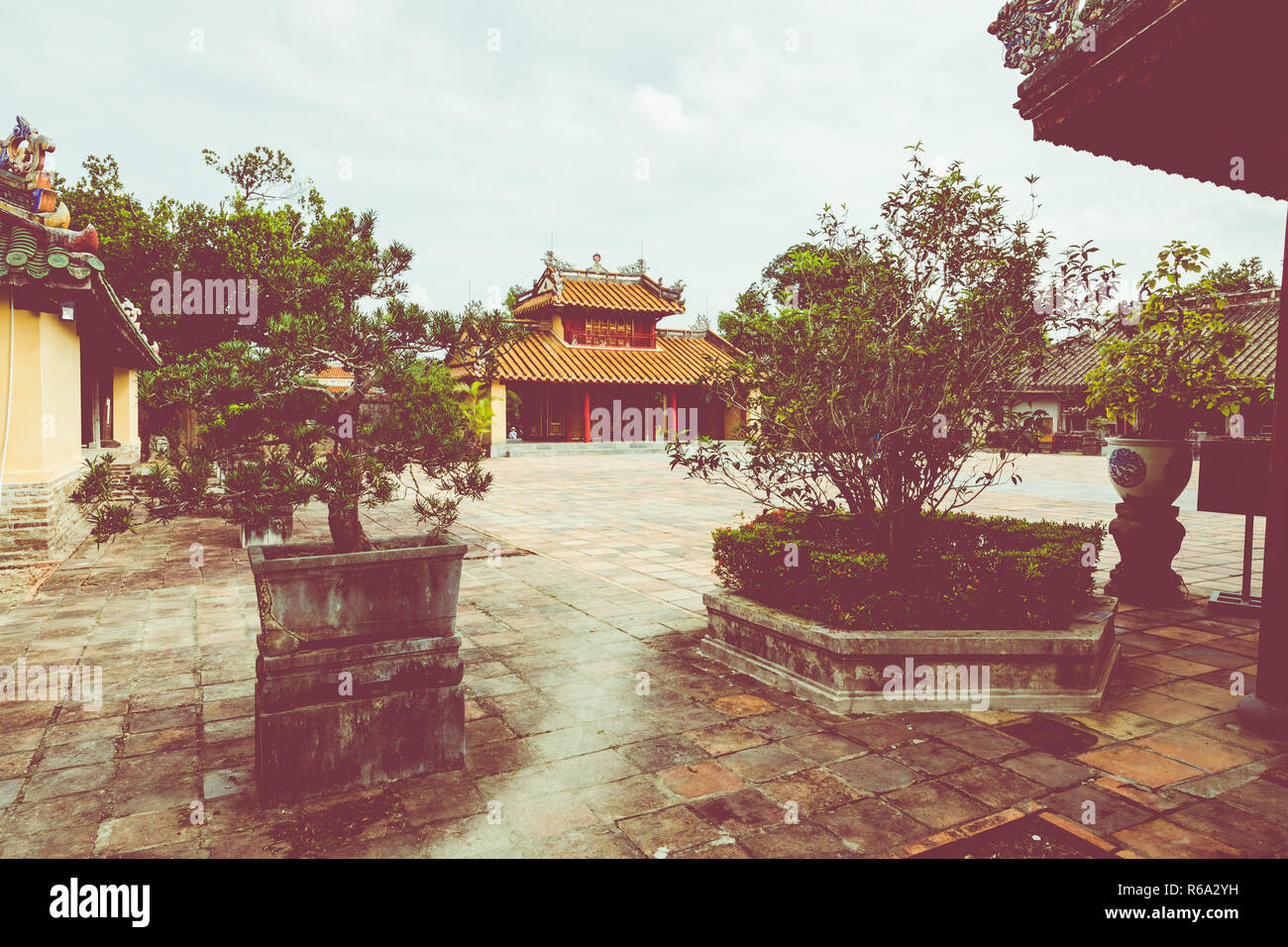 Imperial Minh Mang tomba in tinta, Vietnam. Foto Stock