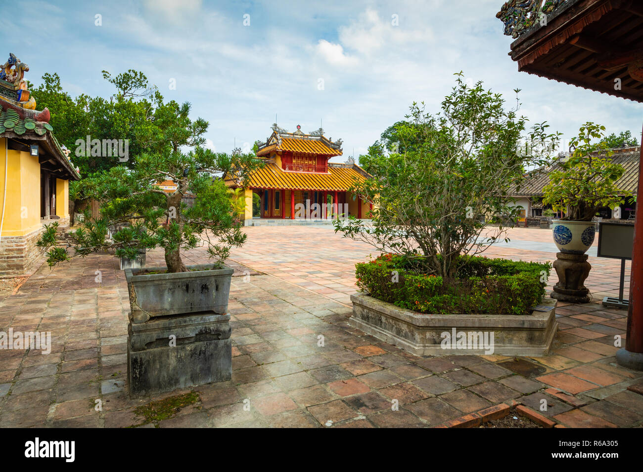 Imperial Minh Mang tomba in tinta, Vietnam. Foto Stock