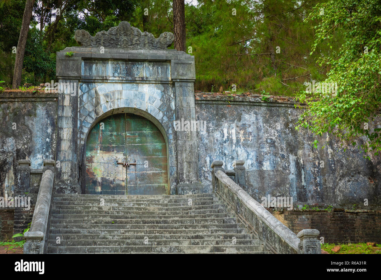 Imperial Minh Mang tomba in tinta, Vietnam. Foto Stock