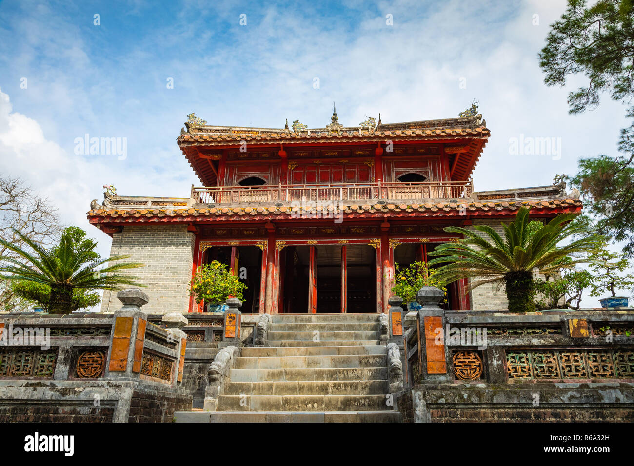 Imperial Minh Mang tomba in tinta, Vietnam. Foto Stock