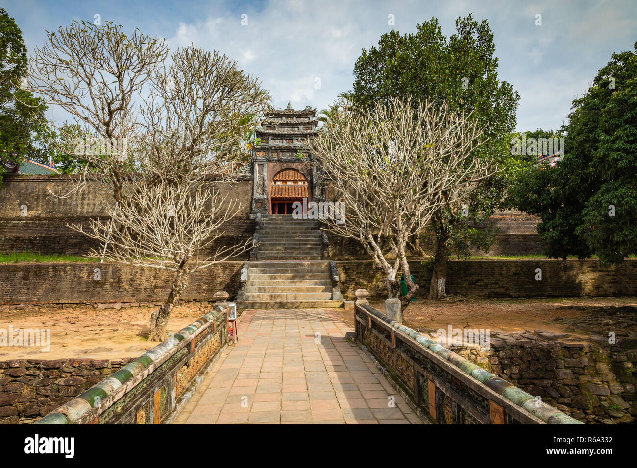 Imperial Minh Mang tomba in tinta, Vietnam. Foto Stock