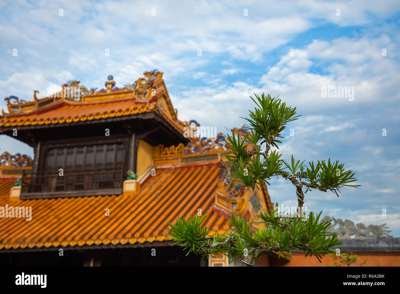Imperial Palazzo reale della dinastia Nguyen in tinta, Vietnam. La tinta è una delle destinazioni più popolari in Vietnam. Foto Stock