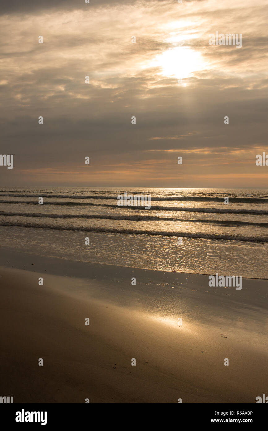 Condino Spiaggia di scena nel North Devon , Inghilterra Foto Stock