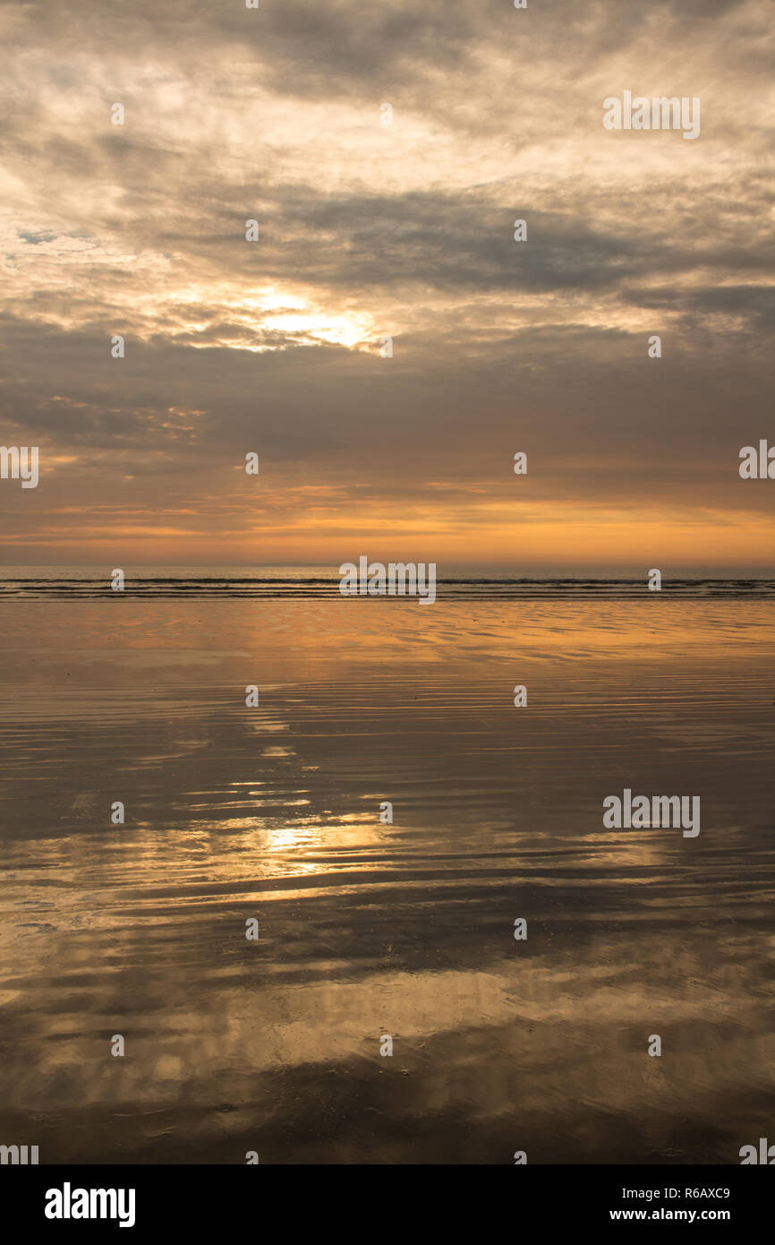 Condino Spiaggia di scena nel North Devon , Inghilterra Foto Stock