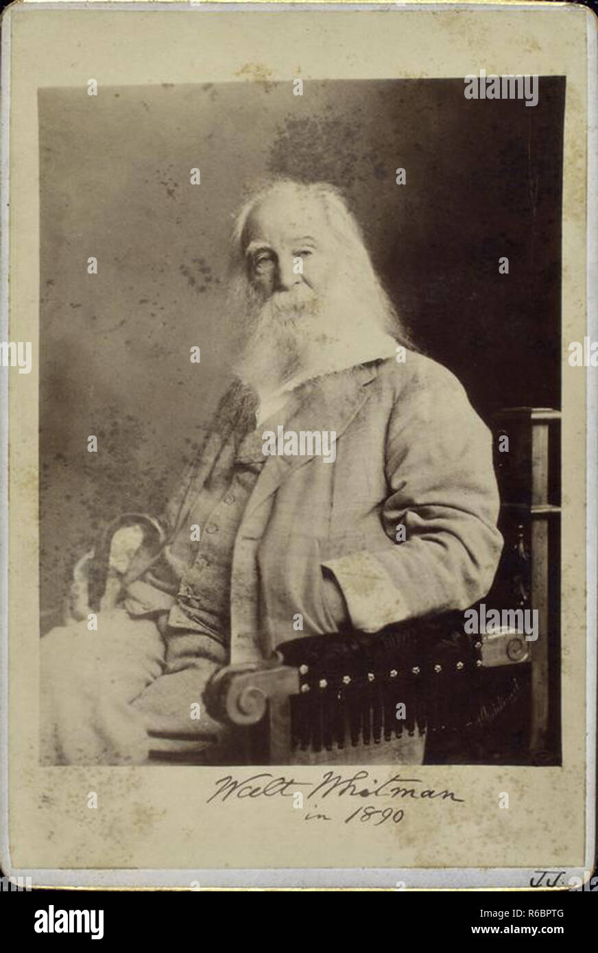 Walt Whitman vintage ritratto Foto Stock