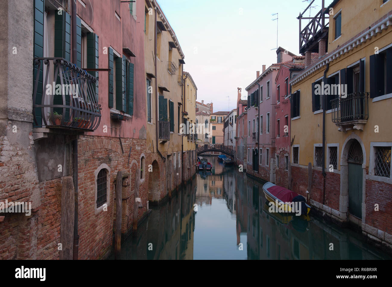 Canale di Venezia Italia Foto Stock