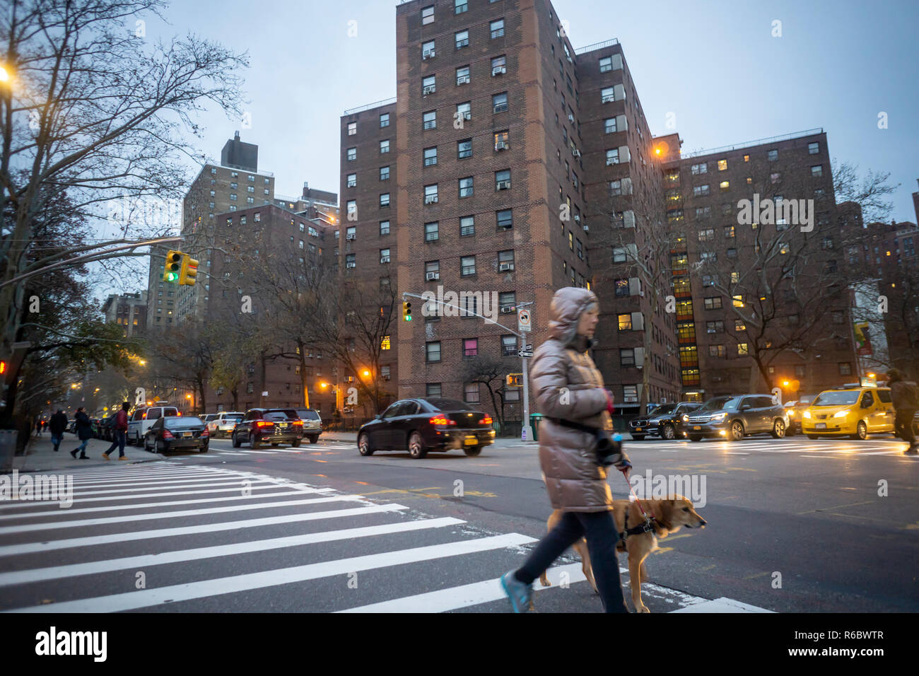 La massiccia NYCHA Elliot complesso di case di appartamenti nel quartiere di Chelsea di New York si è visto il Sabato, 1 dicembre 2018. (Â© Richard B. Levine) Foto Stock