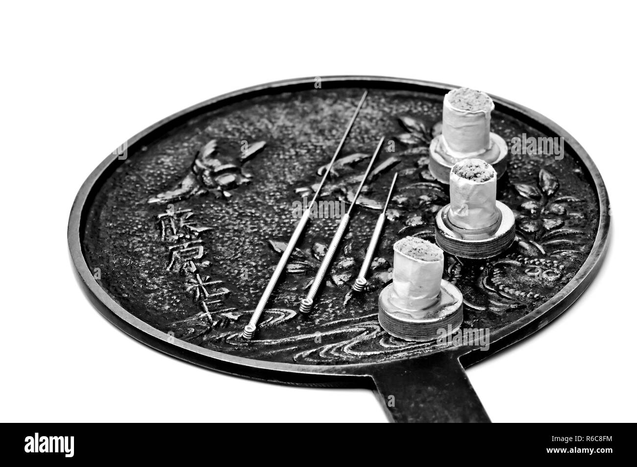 Aghi di agopuntura Foto Stock