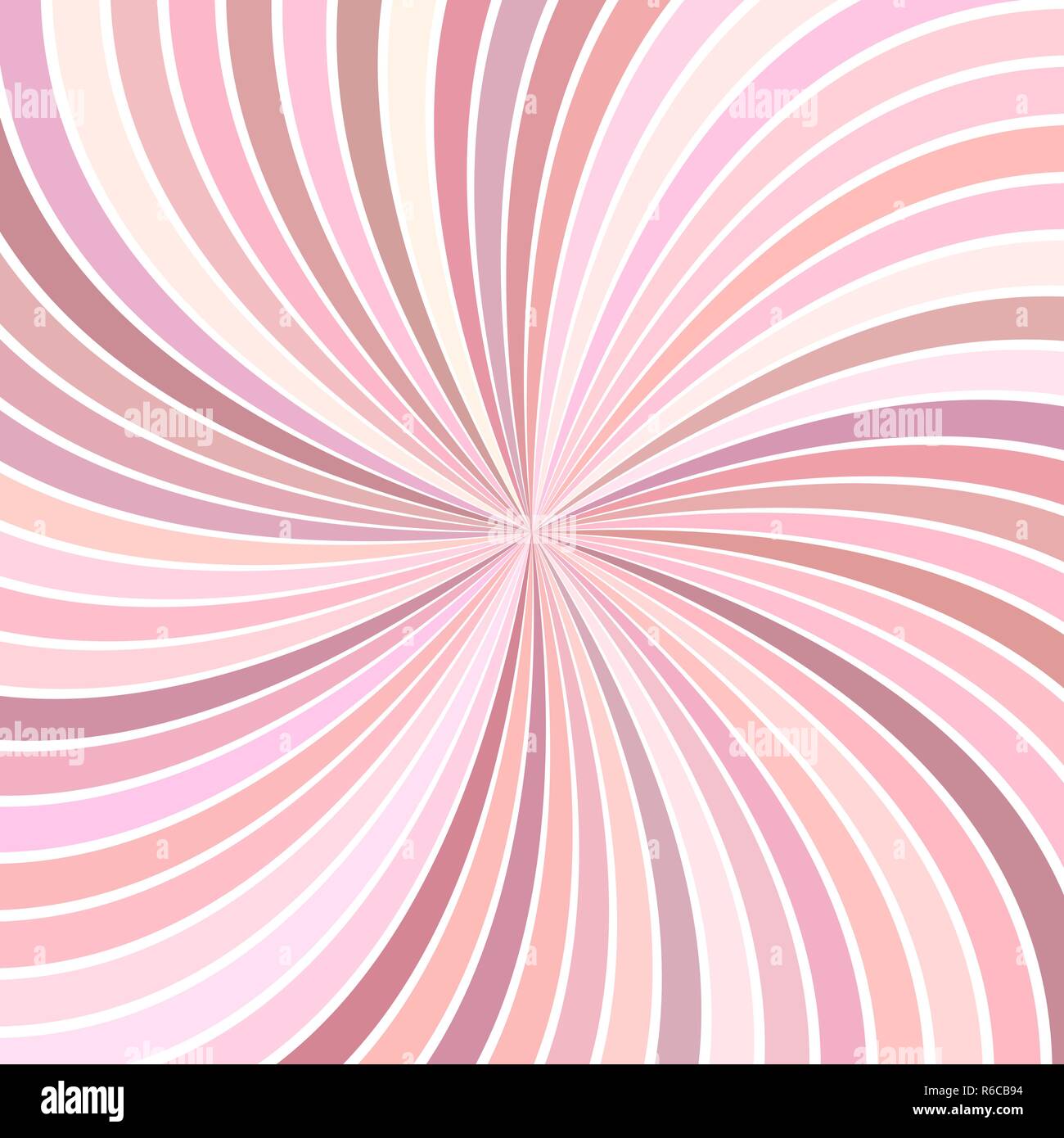 Rosa psichedelico astratto striped spirale design di sfondo da raggi di vorticazione Illustrazione Vettoriale