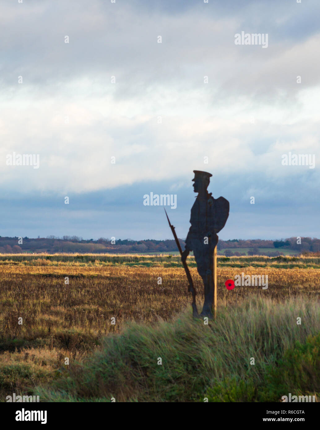 Monumento ai caduti della Prima Guerra Mondiale 1 Mersea Island Essex Foto Stock