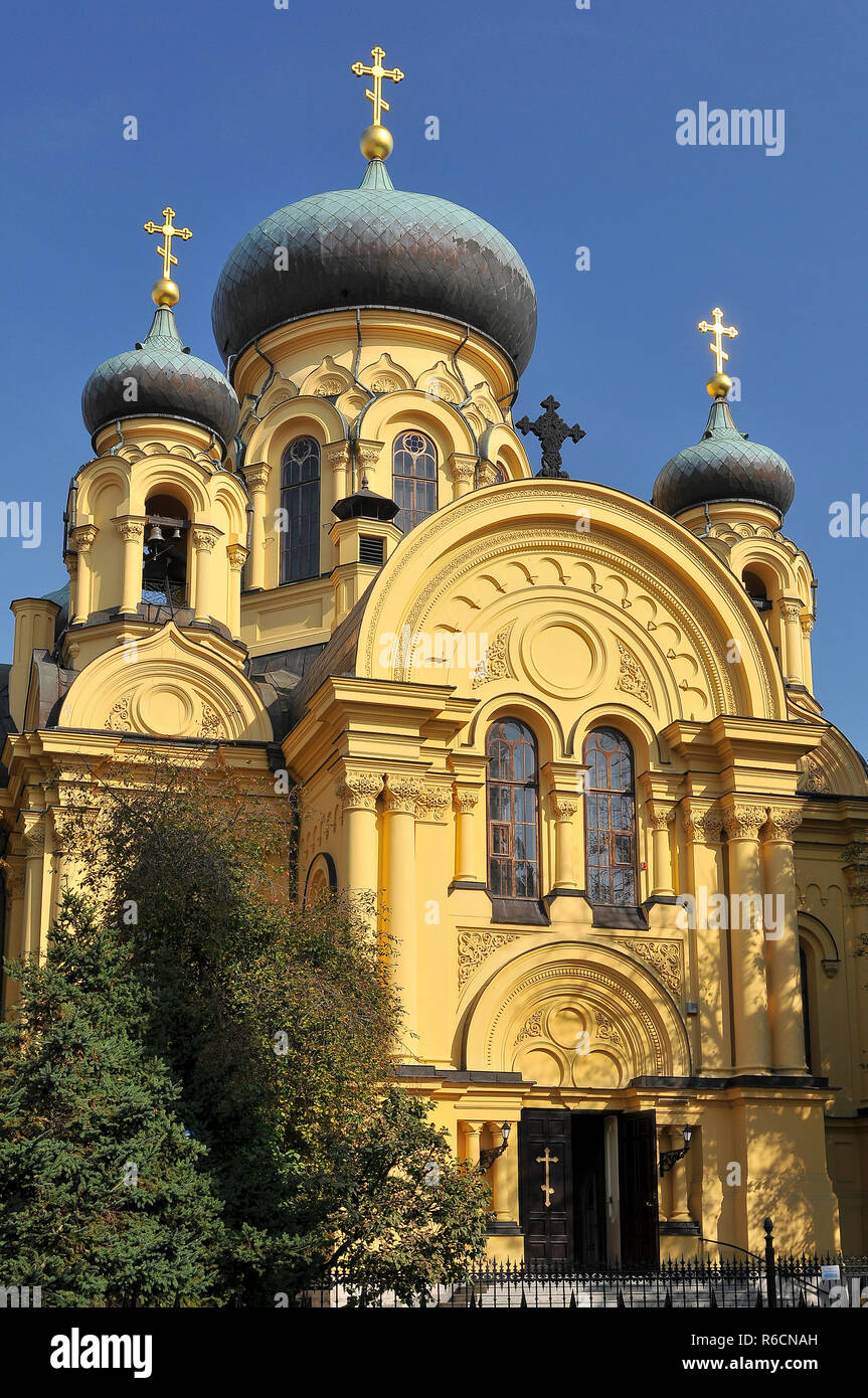 La Polonia, Metropolitan Cattedrale Ortodossa di Santa Maria Maddalena a Varsavia Foto Stock