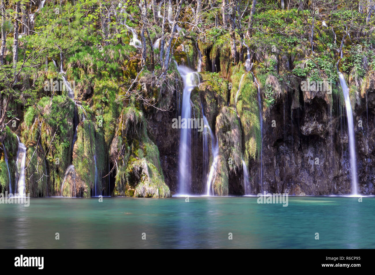 Croazia, Plitvicka Jezera, il Parco Nazionale dei Laghi di Plitvice, il Parco Nazionale dei Laghi di Plitvice Foto Stock