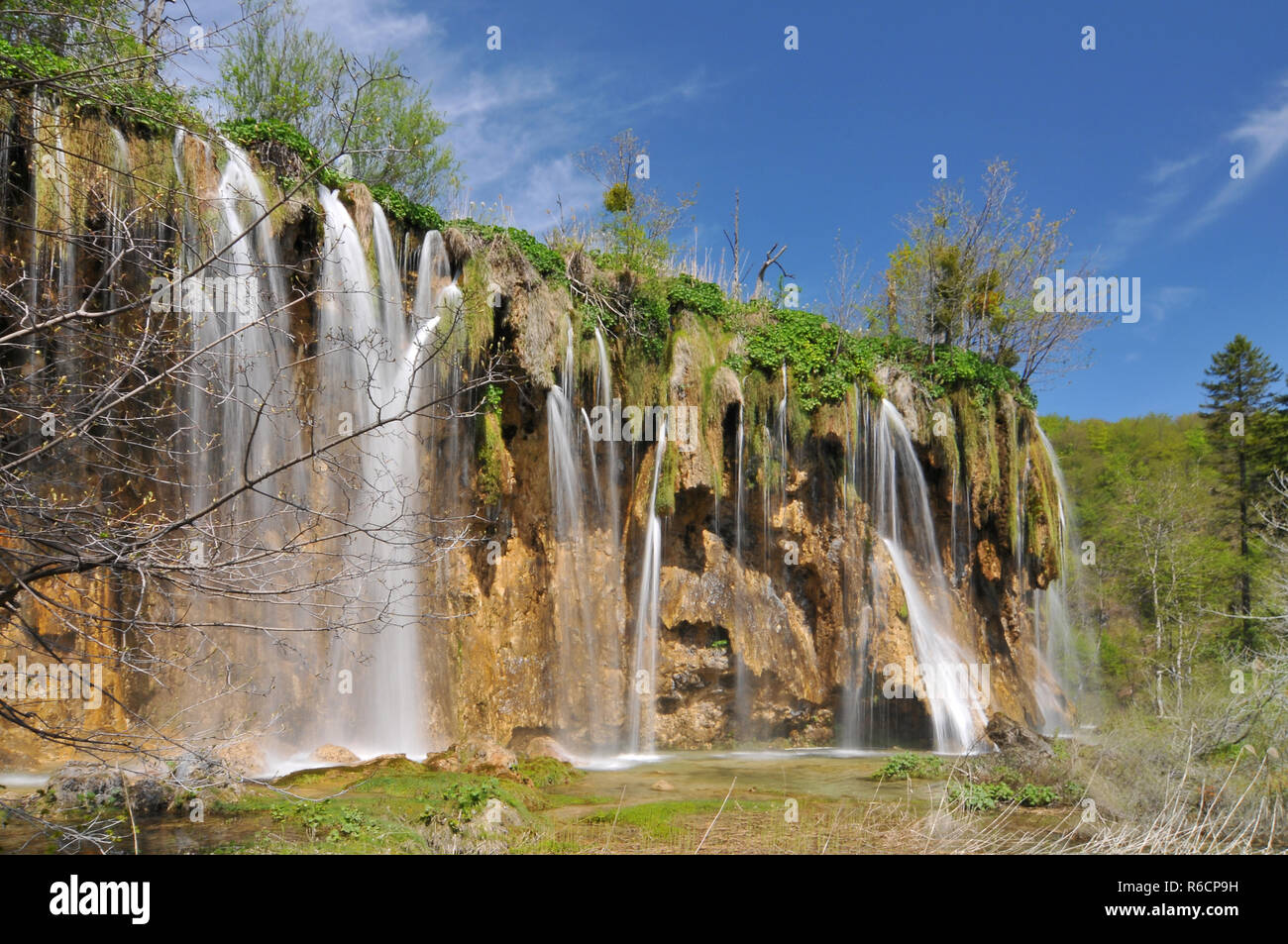 Croazia, Plitvicka Jezera, il Parco Nazionale dei Laghi di Plitvice, il Parco Nazionale dei Laghi di Plitvice Foto Stock