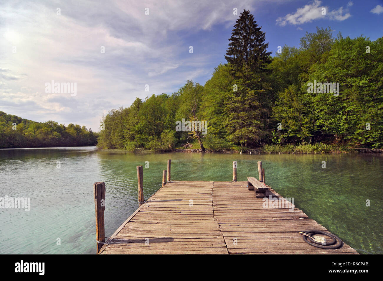 Croazia, Plitvicka Jezera, il Parco Nazionale dei Laghi di Plitvice, il Parco Nazionale dei Laghi di Plitvice Foto Stock