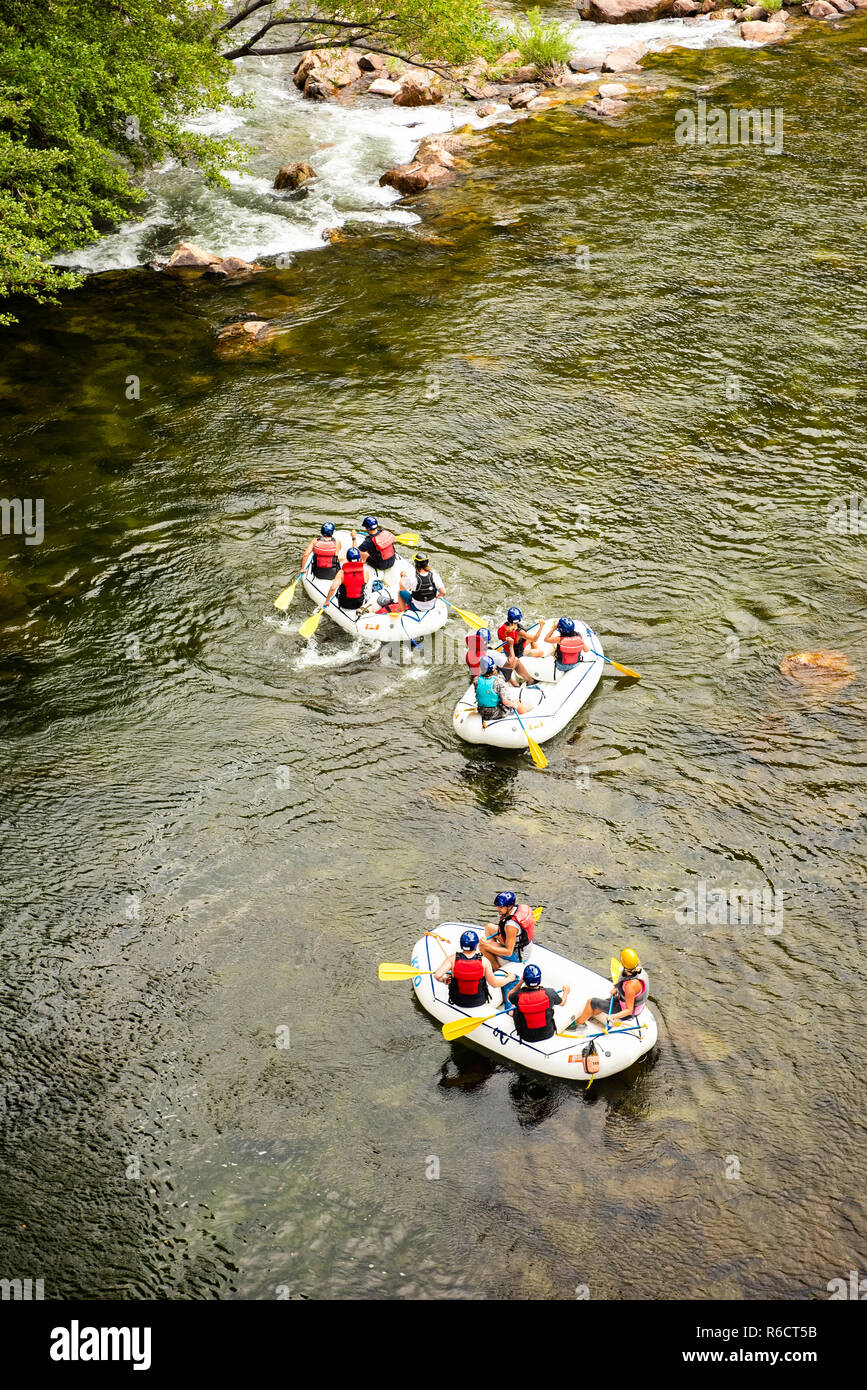 Kern River e Ponte Johnsondale Foto Stock