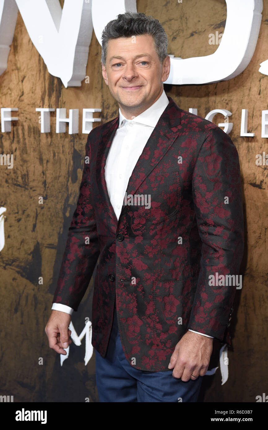 Londra, Regno Unito. 04 Dic, 2018. Londra, Regno Unito. Dicembre 04, 2018: Andy Serkis presso l'Mowgli: la leggenda della giungla' premiere al Curzon Mayfair, Londra. Immagine: Steve Vas/Featureflash Credito: Paul Smith/Alamy Live News Foto Stock