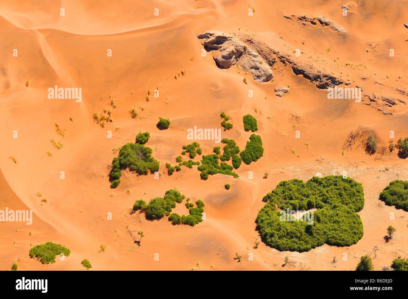 Vista aerea, Namibia Skeleton Coast e il deserto del Namib Foto Stock