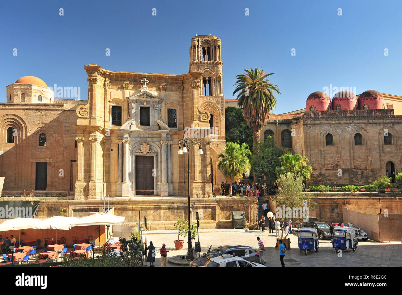 Chiesa medievale di Santa Maria dell'Ammiraglio a Palermo (Santa Maria dell'Ammiraglio) Foto Stock