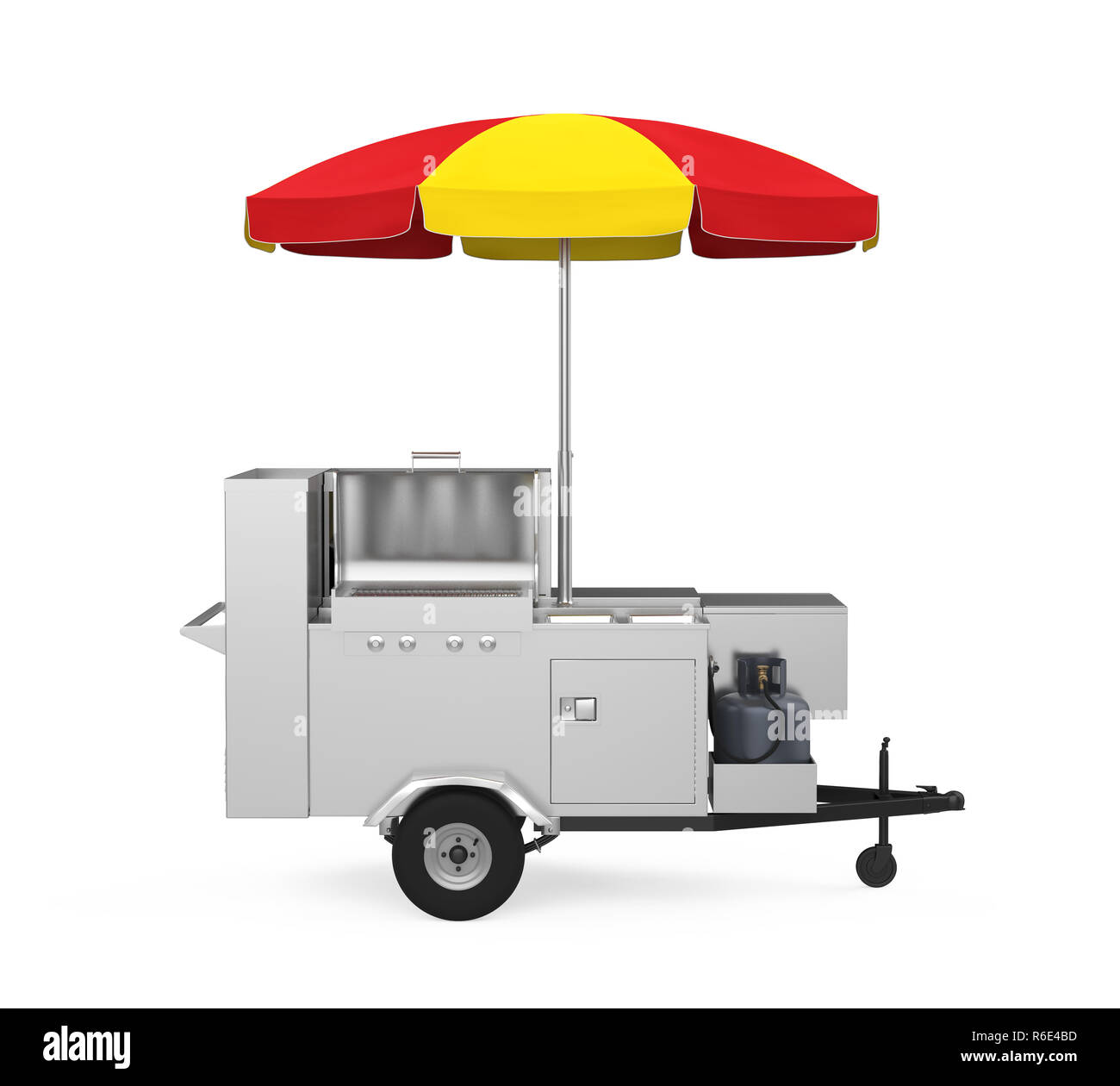 Hot Dog Carrello isolato Foto Stock