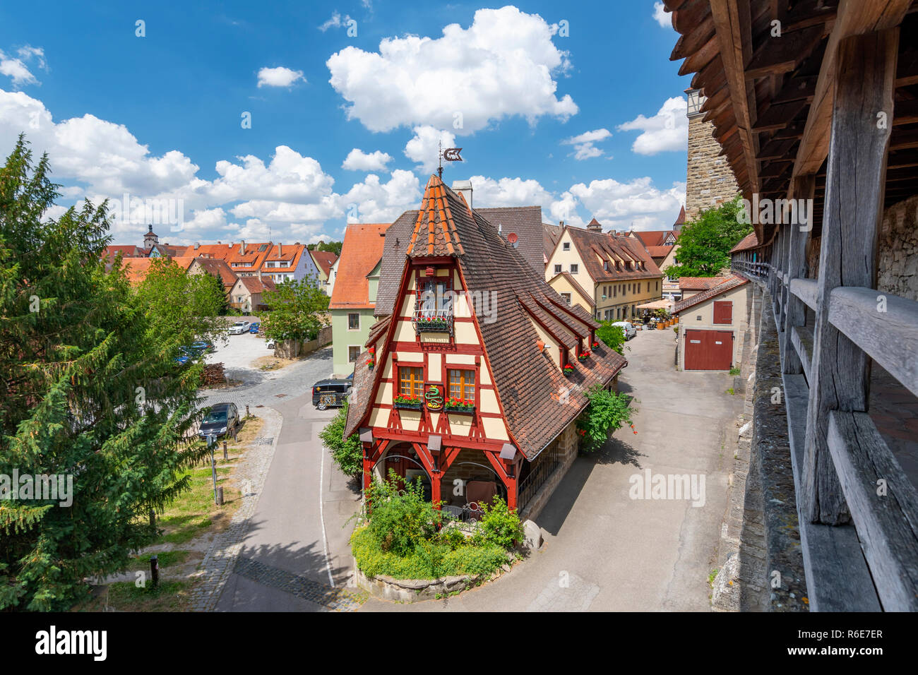 Fabbri House, Rothenburg Ob Der Tauber, Baviera, Germania Foto Stock