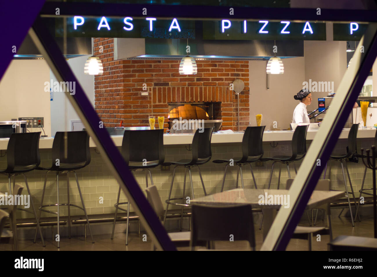 La moderna pizzeria e Pasta luogo in Messico Foto Stock La moderna pizzeria e Pasta luogo in Messico Foto Stock