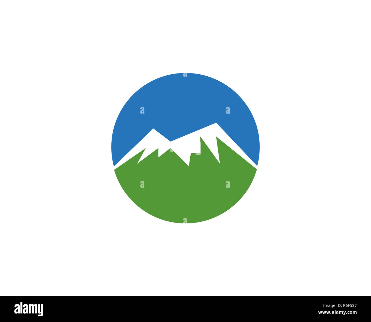 Il logo di montagna template Foto Stock