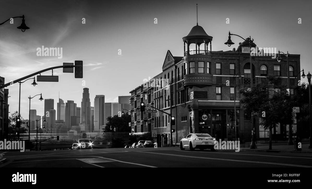 Mariachi Plaza, a est di Los Angeles Foto Stock