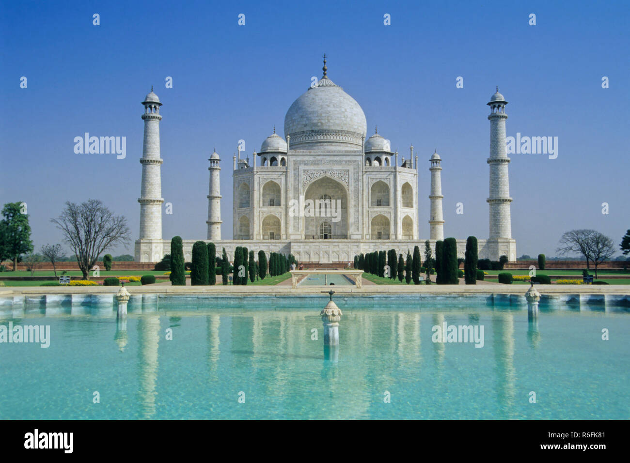 Taj Mahal, Agra, Uttar Pradesh, India Foto Stock