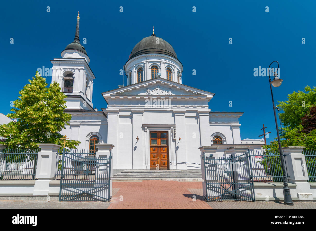 Cattedrale Ortodossa di San Nicola in Bialystok, Polonia Bialystok è la più grande città del nord-est della Polonia e la capitale del Voivodesh Podlaskie Foto Stock