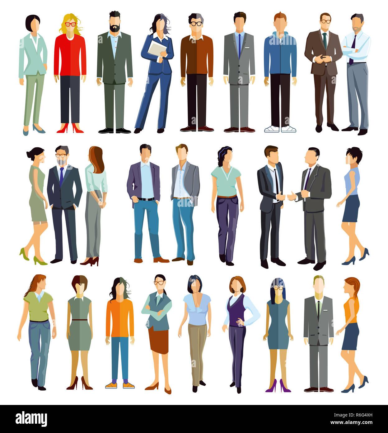 Gruppo di 27 persone Foto Stock