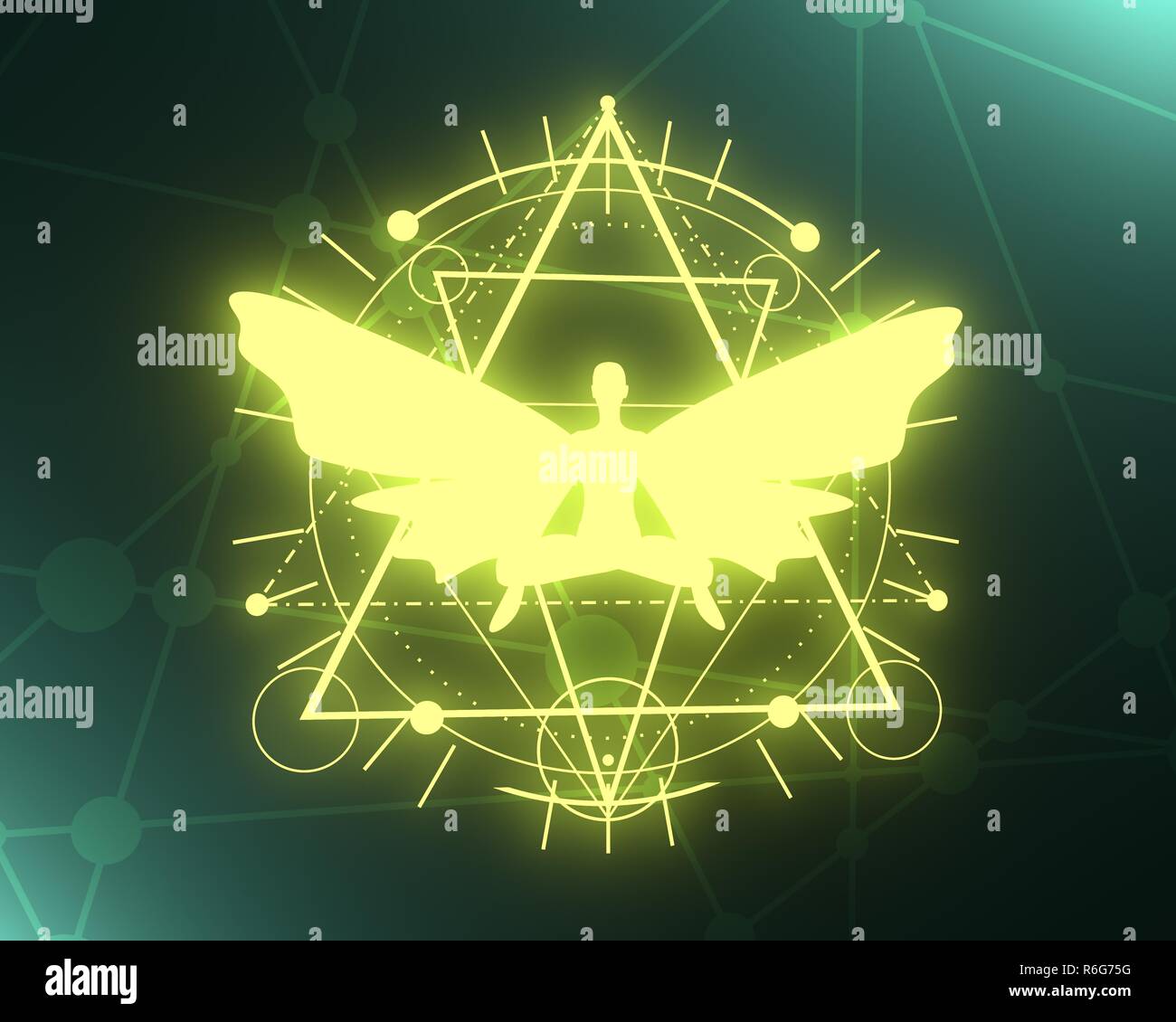 Esoterica simboli mistici Foto stock Alamy