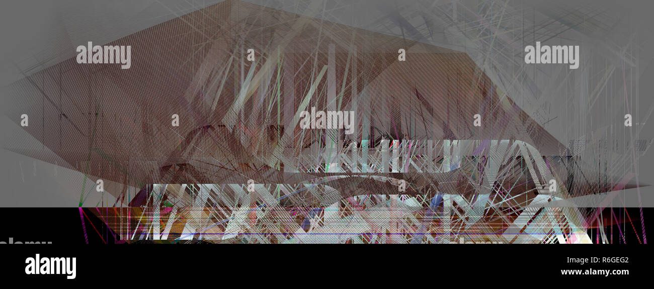 Concetto di linee di movimento colore banner Foto Stock