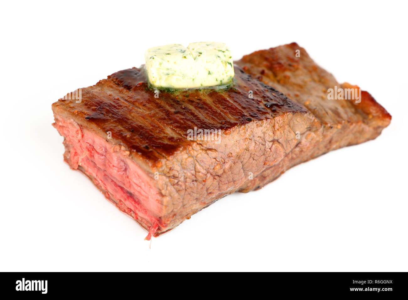 Fritto bistecca del fianco Foto Stock