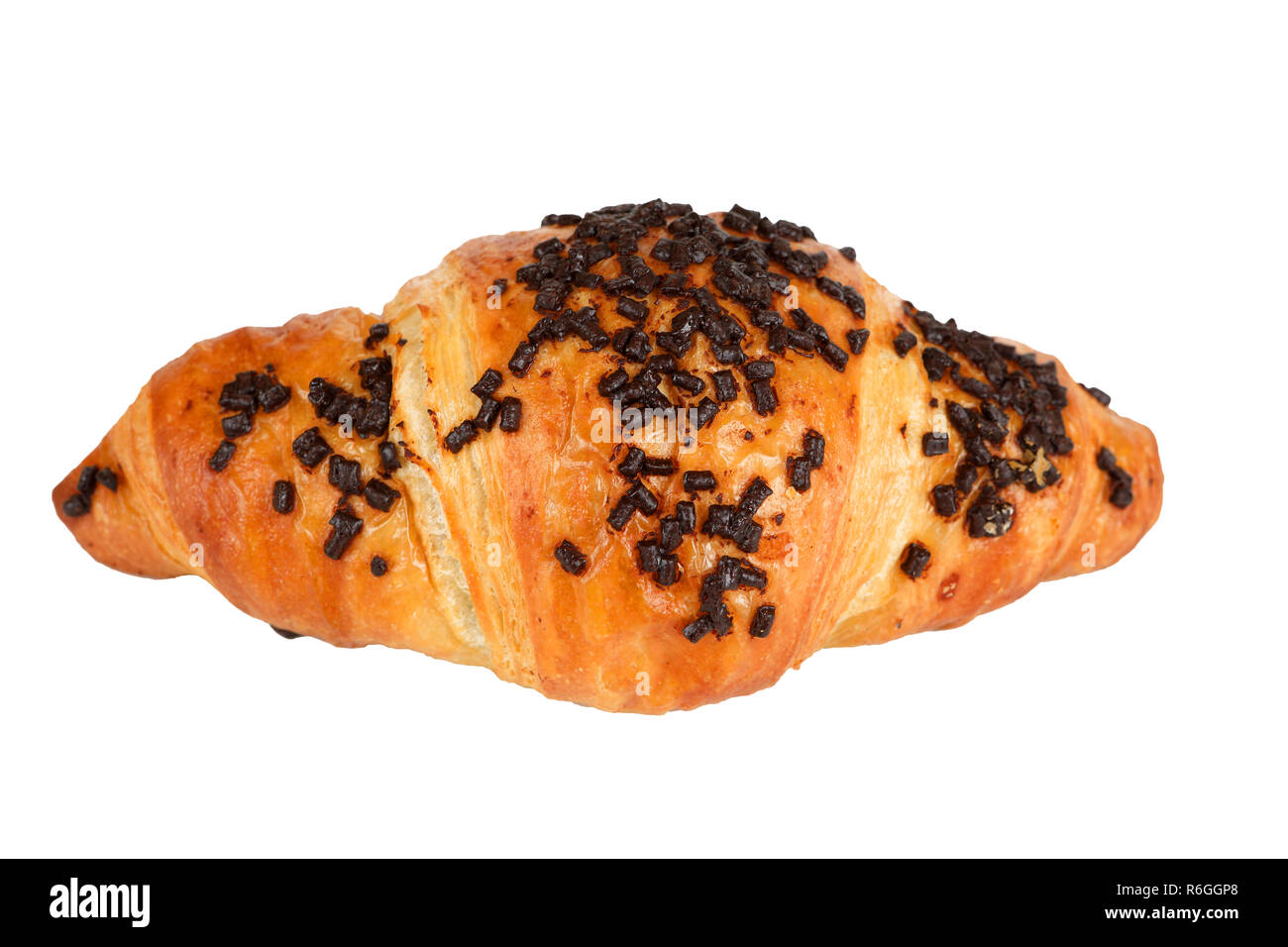 Croissant al cioccolato Foto Stock