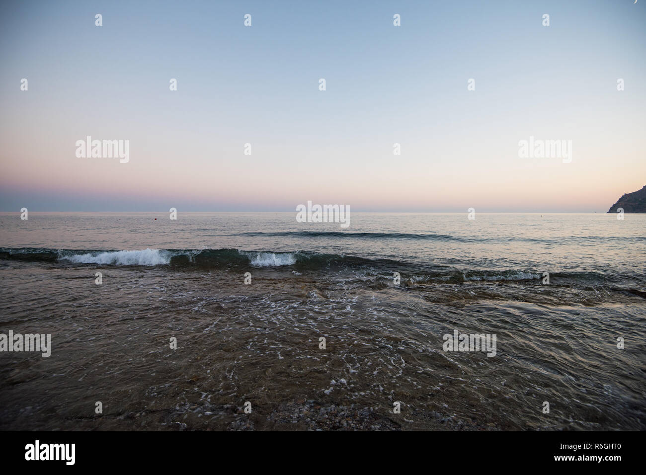 Serata a Alanya coast Foto Stock