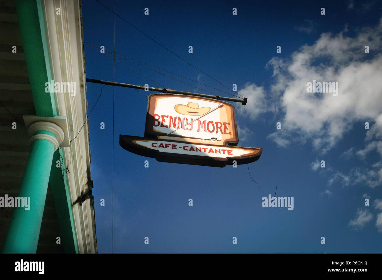 Night club dove Benny più eseguita nel '50 e '60 con la sua big band. Cienfuego, Cuba Foto Stock