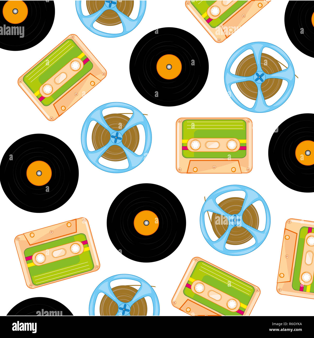 Vettori di musica obsoleto Foto Stock