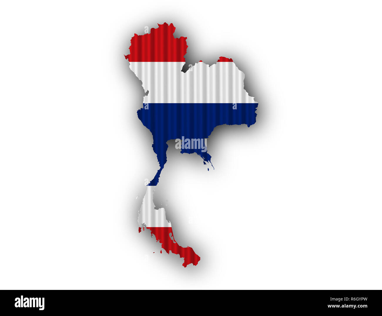 Mappa E Stemma Della Bandiera Della Thailandia | Vettore Premium - Foto 2
