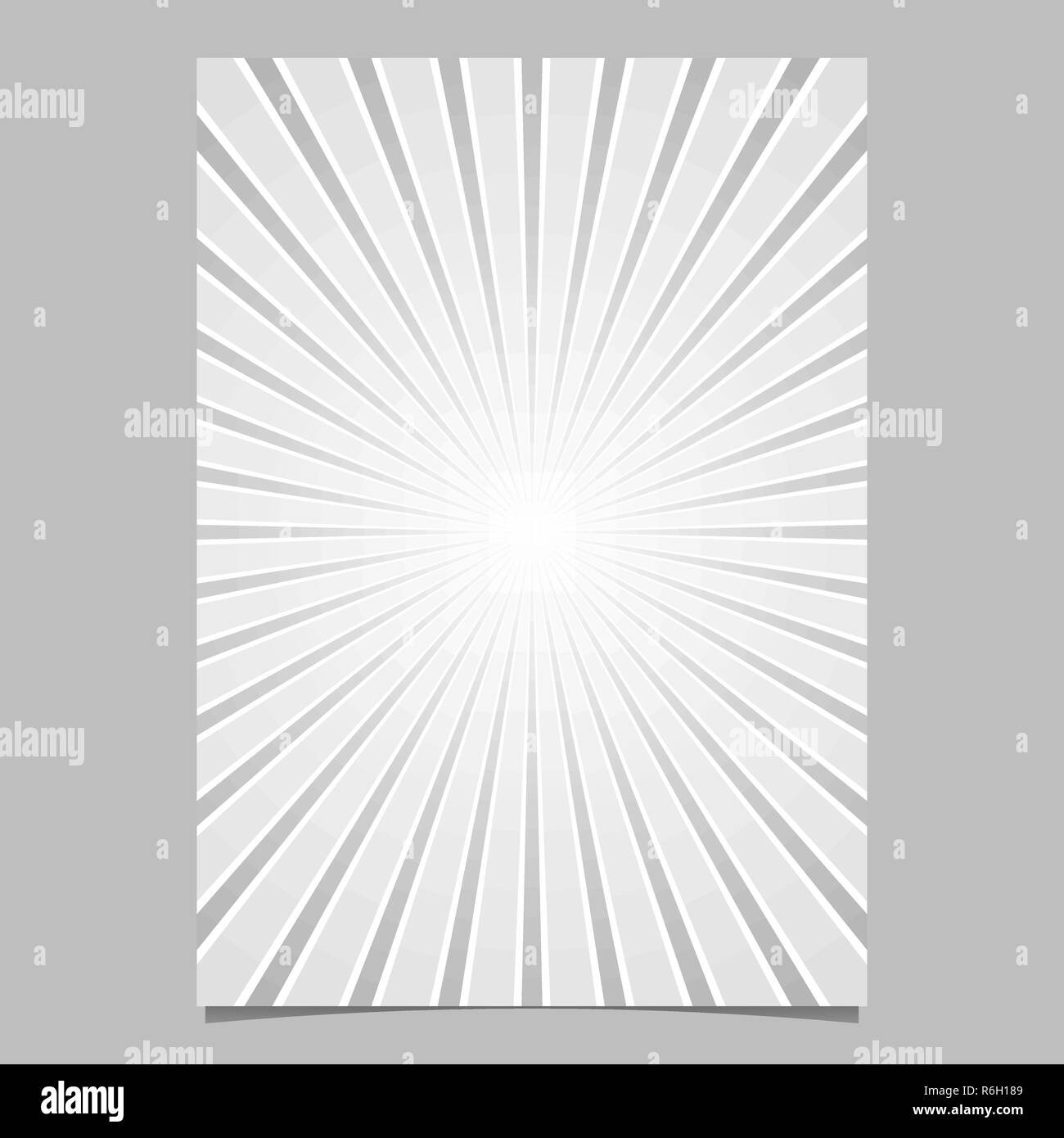 Dinamica di sun burst modello di pagina - vettore gradiente dello sfondo brochure graphic design Illustrazione Vettoriale