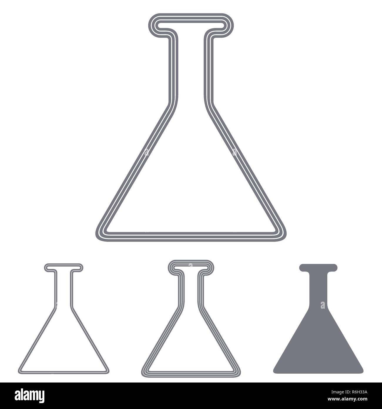 La Gray Line ricerca logo design set Illustrazione Vettoriale