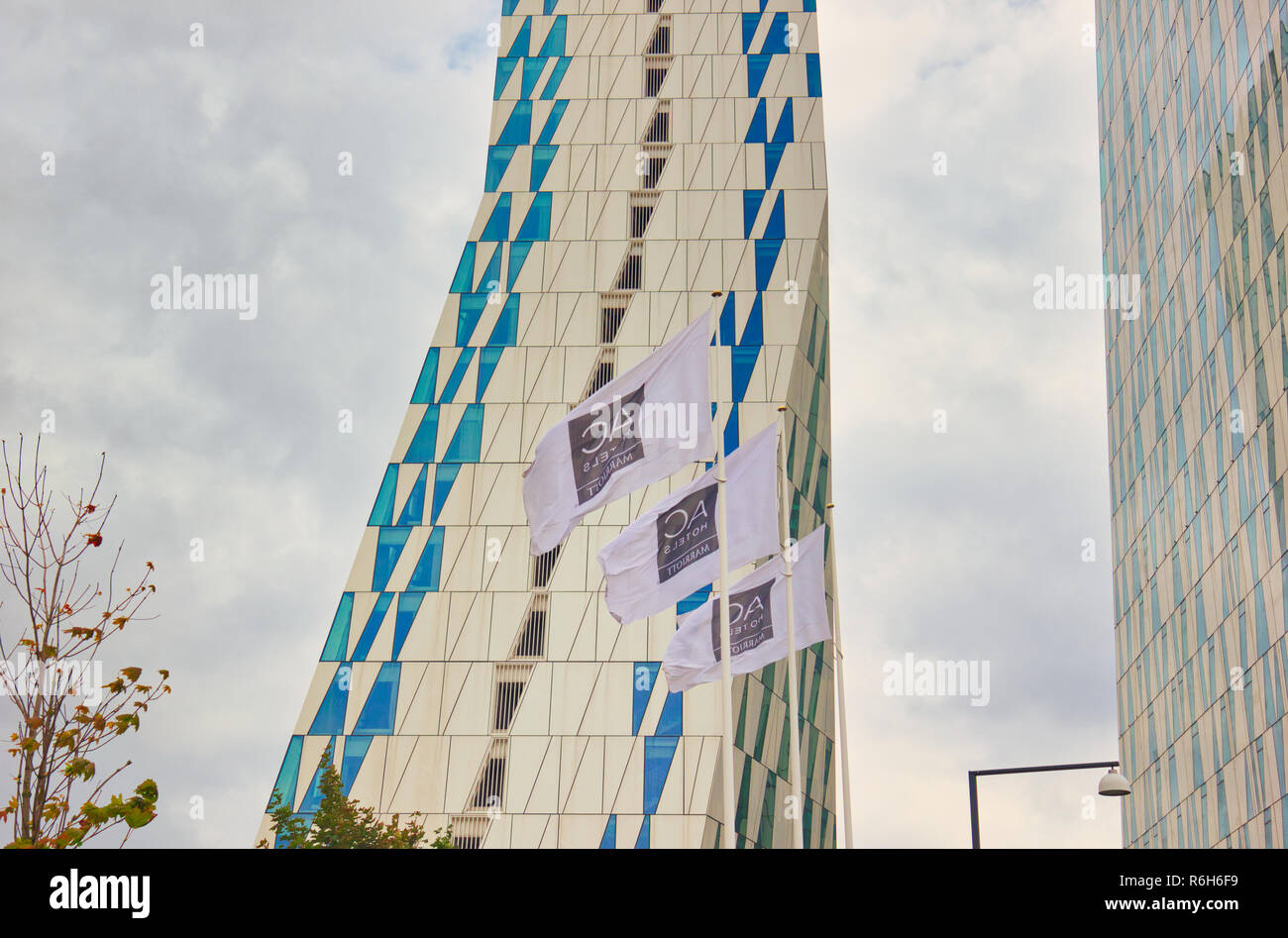 AC Hotel Bella Sky, Orestad ad, Copenhagen, Danimarca e Scandinavia Foto Stock