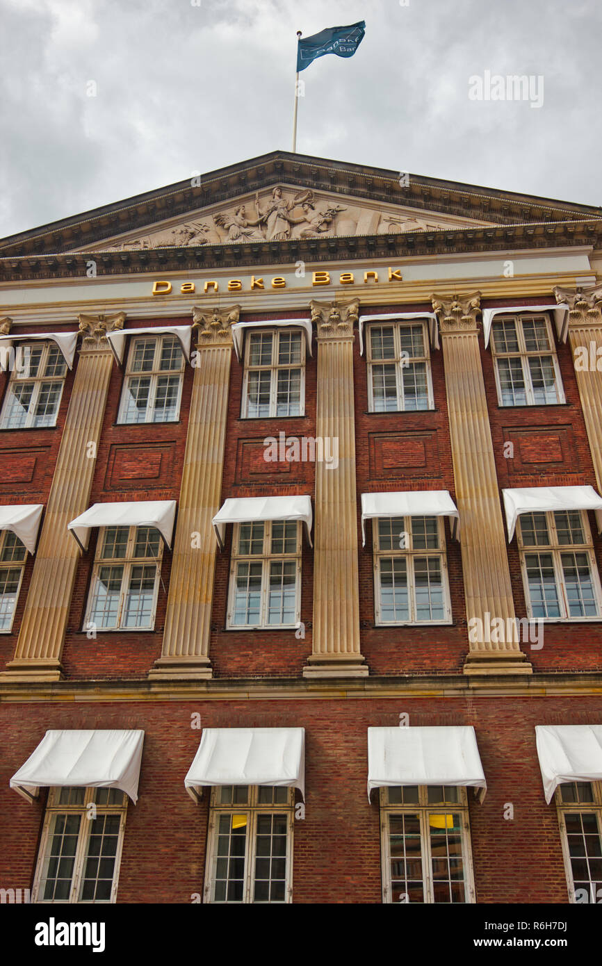 Danske Bank, Copenhagen, Danimarca e Scandinavia Foto Stock