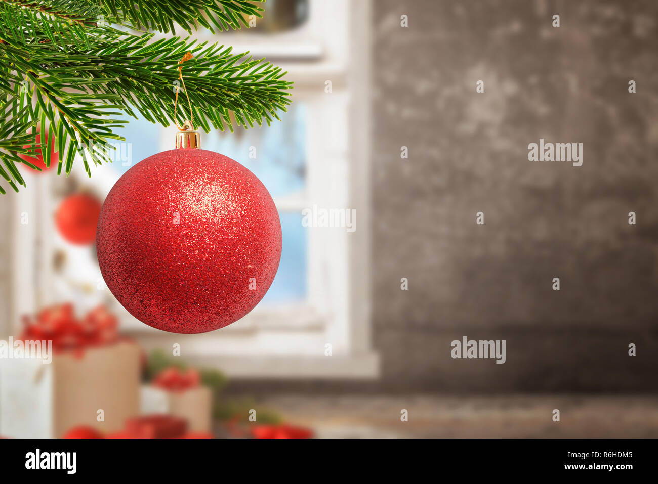 Decorazioni finestra sfondo invernale immagini e fotografie stock ad alta  risoluzione - Alamy