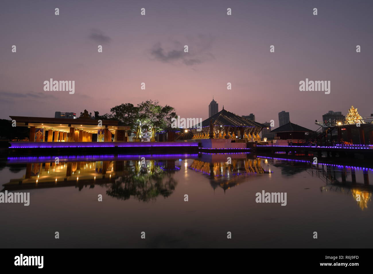 Il seema malaka tempio di Colombo in Sri lanka Foto Stock