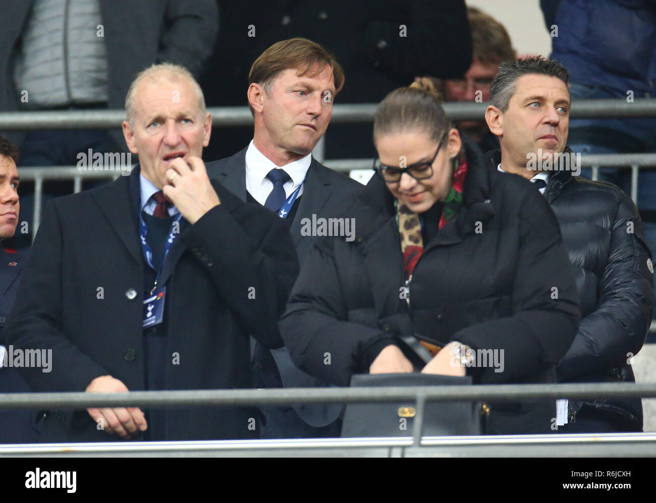 London, Regno Unito - 05 dicembre 2018 Southampton manager Ralph Hasenhuttl (centrale) durante la Premier League tra Tottenham Hotspur e Southampton allo stadio di Wembley, Londra, Regno Unito il 05 Dic 2018. Credit: Azione Foto Sport/Alamy Live News Foto Stock