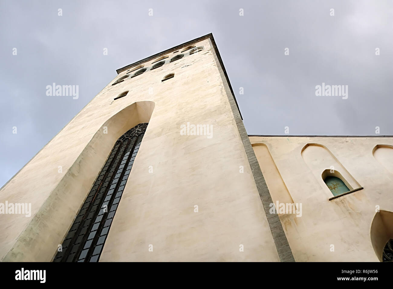 Saint Olafs chiesa a Tallinn in Estonia Foto Stock