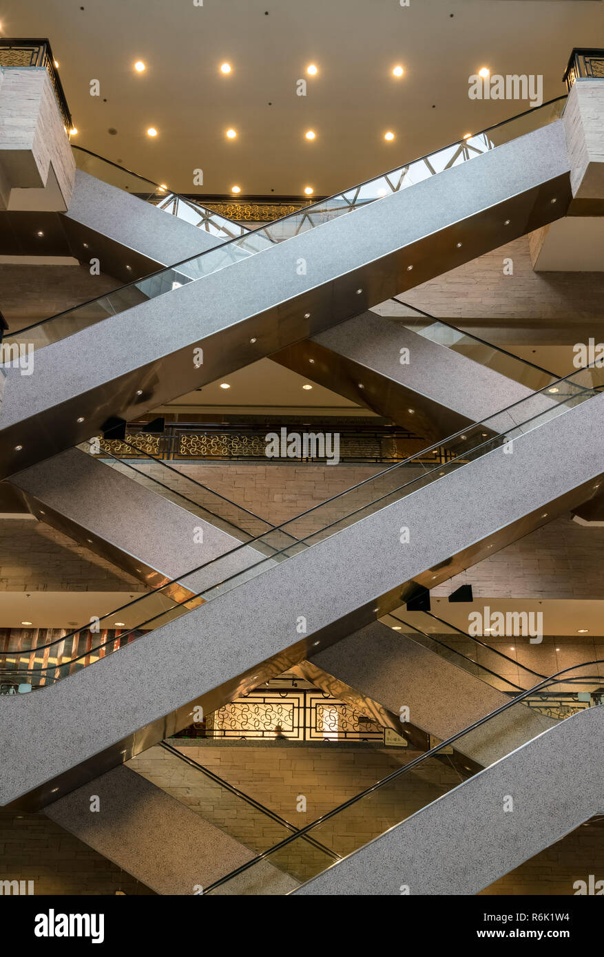 Il Museo di Shanghai di arte cinese building interior Foto Stock