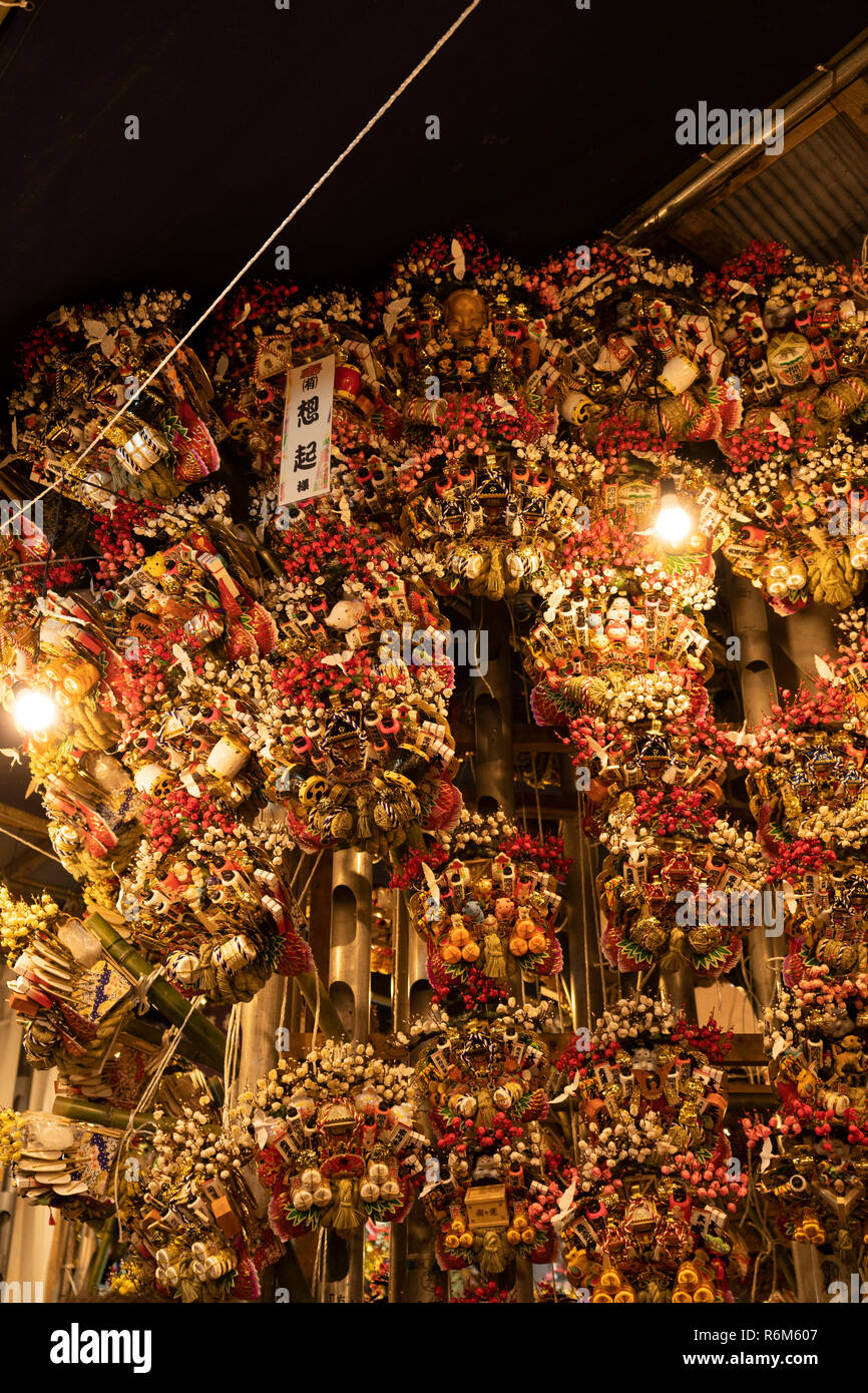 Torinoichi, Otori Jinja, Taito-Ku, Tokyo, Giappone Foto Stock