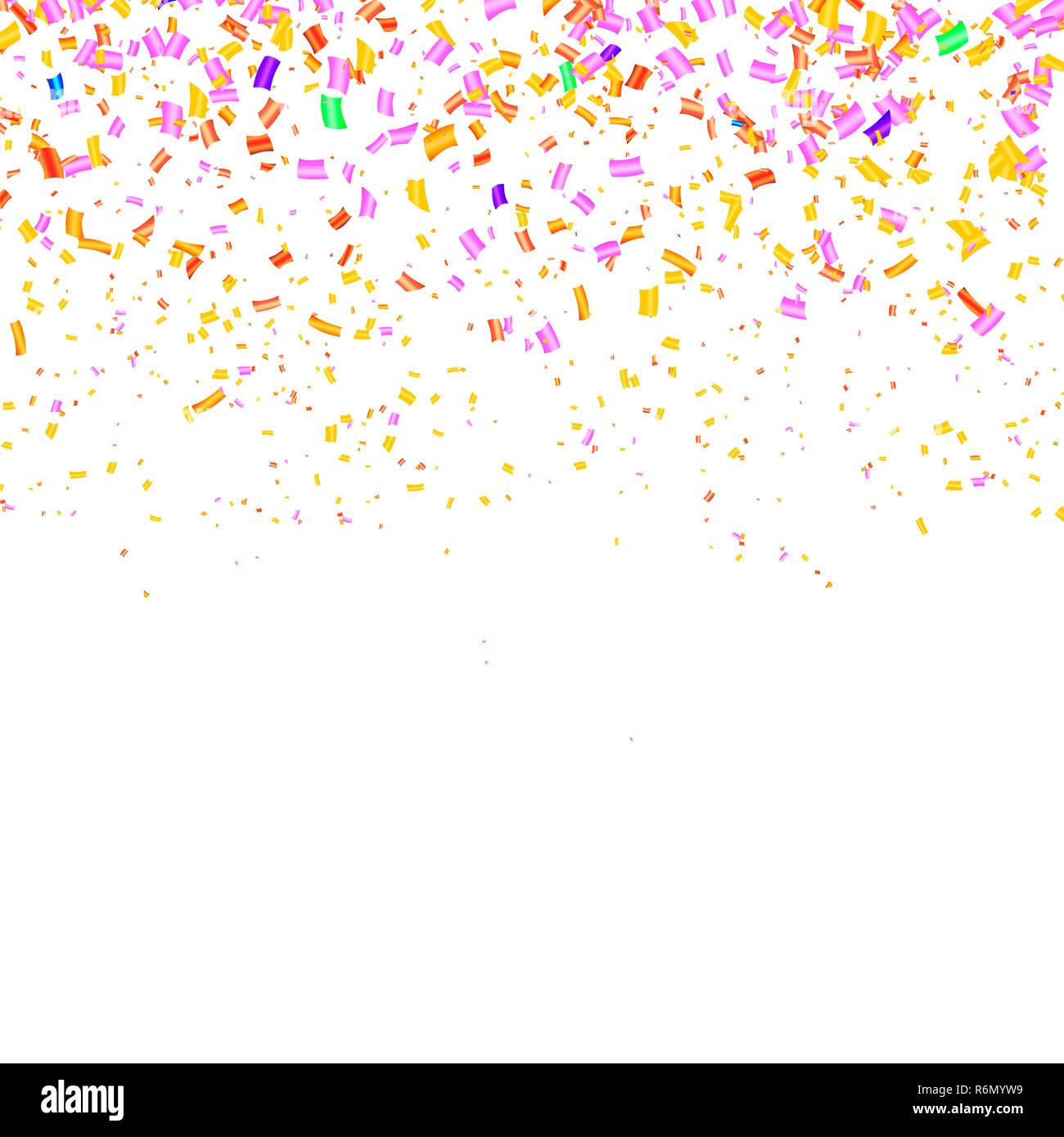 Coriandoli colorati isolato Foto Stock