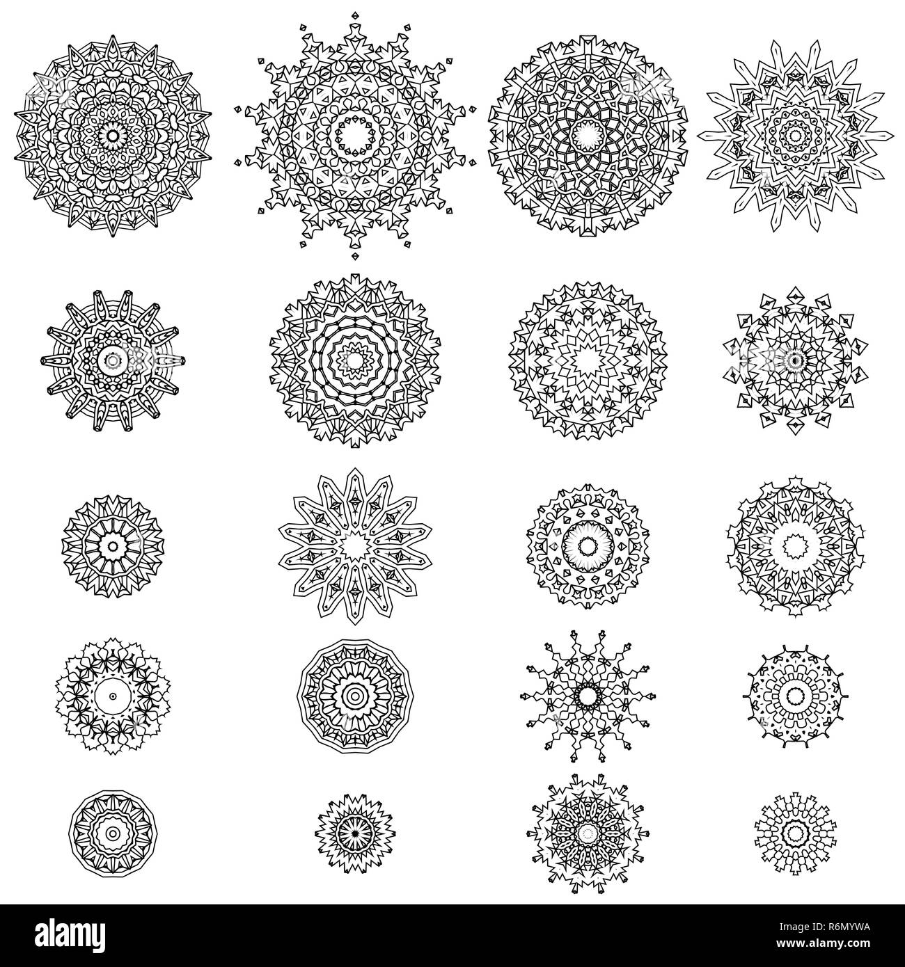 Linea ornamentali Pattern. Tessitura senza fine Foto Stock